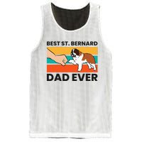 Best Saint Bernard Dad Ever Funny St. Bernard Mesh Reversible Basketball Jersey Tank