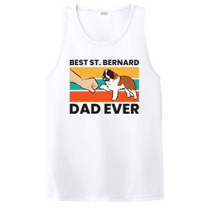 Best Saint Bernard Dad Ever Funny St. Bernard PosiCharge Competitor Tank