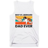 Best Saint Bernard Dad Ever Funny St. Bernard Tank Top