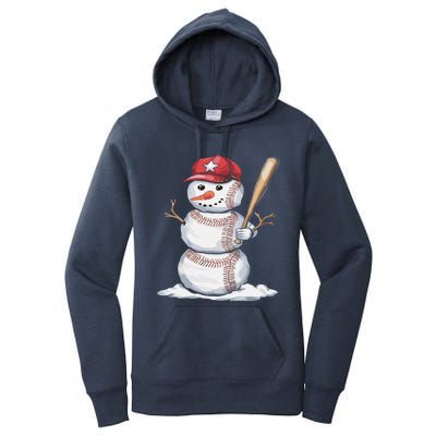 Baseball Snow Balls Snow Christmas Xmas Gift Women's Pullover Hoodie