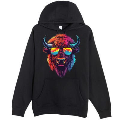 Bison Sunglasses Premium Pullover Hoodie