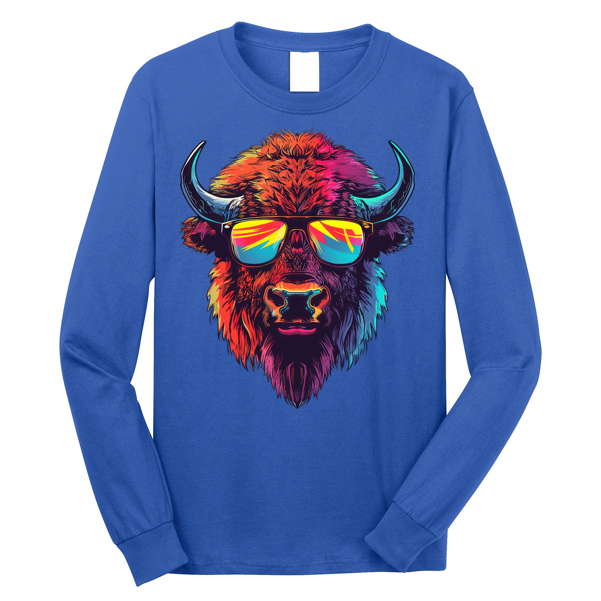 Bison Sunglasses Long Sleeve Shirt