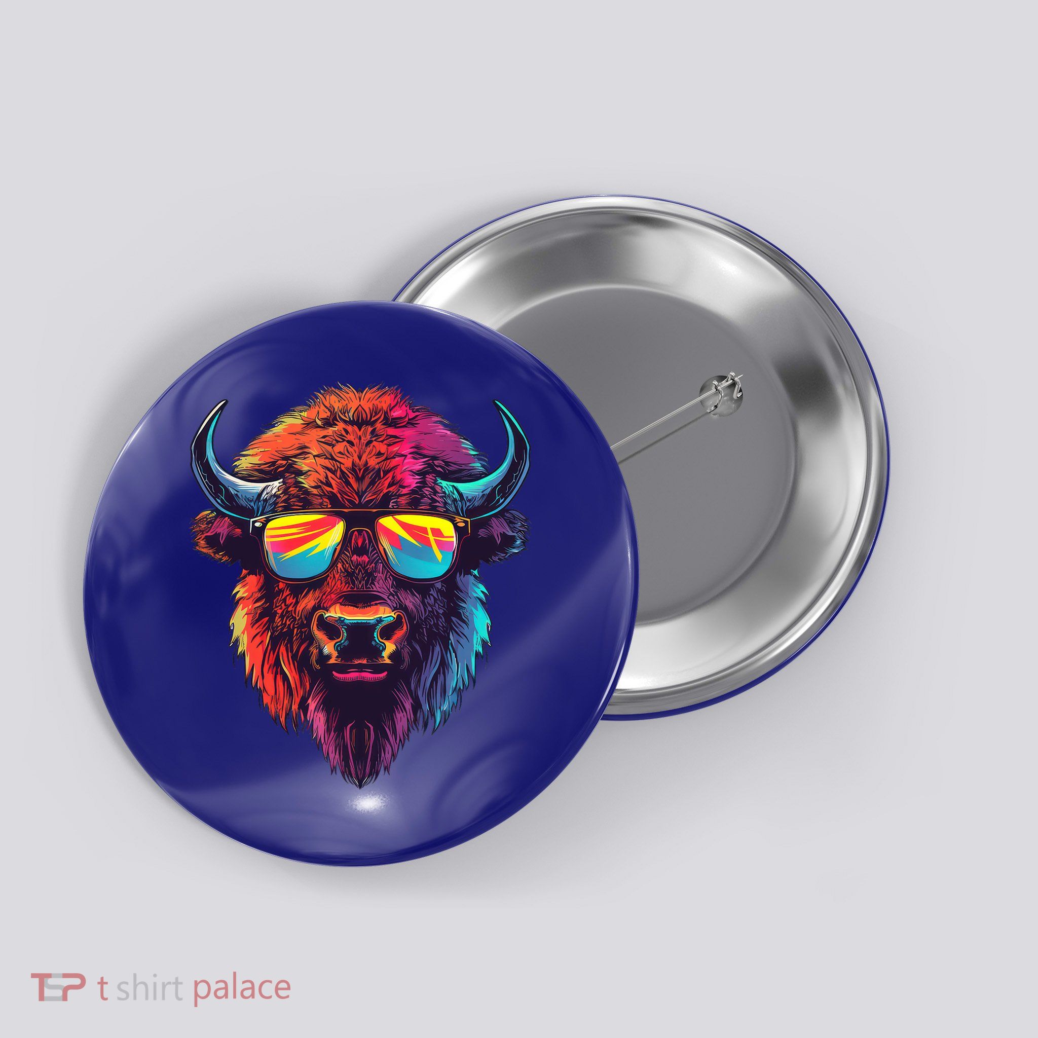 Bison Sunglasses Button