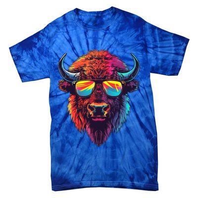 Bison Sunglasses Tie-Dye T-Shirt