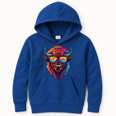Bison Sunglasses Kids Hoodie