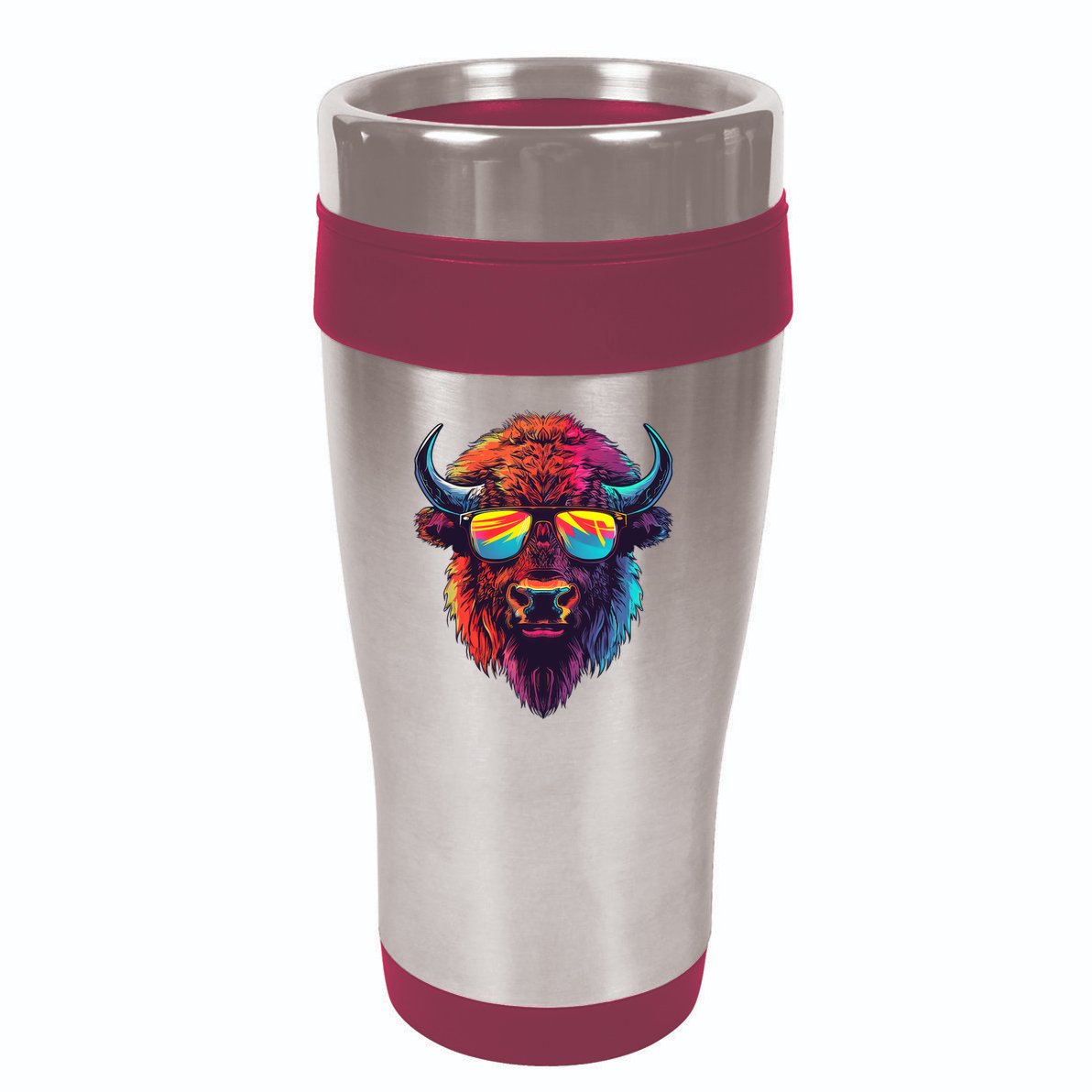 Bison Sunglasses 16oz Travel Tumbler