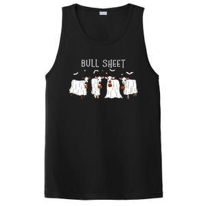 Bull Sheet Boo Ghost Cow Halloween Funny Bull Sheet Cows Funny Gift PosiCharge Competitor Tank