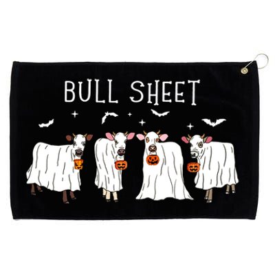 Bull Sheet Boo Ghost Cow Halloween Funny Bull Sheet Cows Funny Gift Grommeted Golf Towel