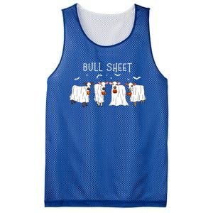 Bull Sheet Boo Ghost Cow Halloween Funny Bull Sheet Cows Funny Gift Mesh Reversible Basketball Jersey Tank