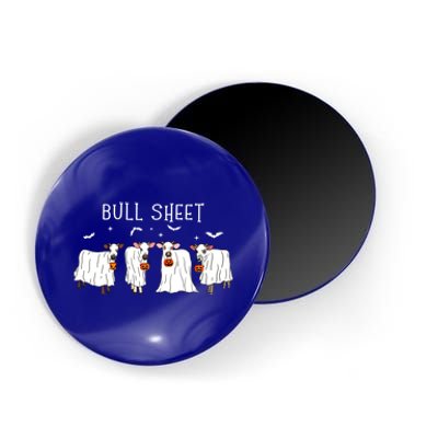 Bull Sheet Boo Ghost Cow Halloween Funny Bull Sheet Cows Funny Gift Magnet