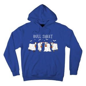 Bull Sheet Boo Ghost Cow Halloween Funny Bull Sheet Cows Funny Gift Tall Hoodie