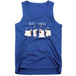 Bull Sheet Boo Ghost Cow Halloween Funny Bull Sheet Cows Funny Gift Tank Top