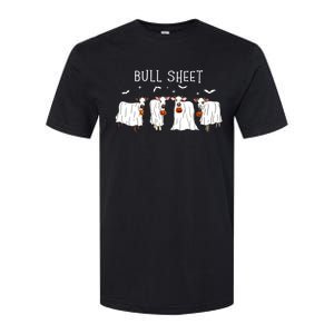 Bull Sheet Boo Ghost Cow Halloween Funny Bull Sheet Cows Funny Gift Softstyle CVC T-Shirt