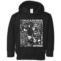 Baseball Softball Toddler Hoodie