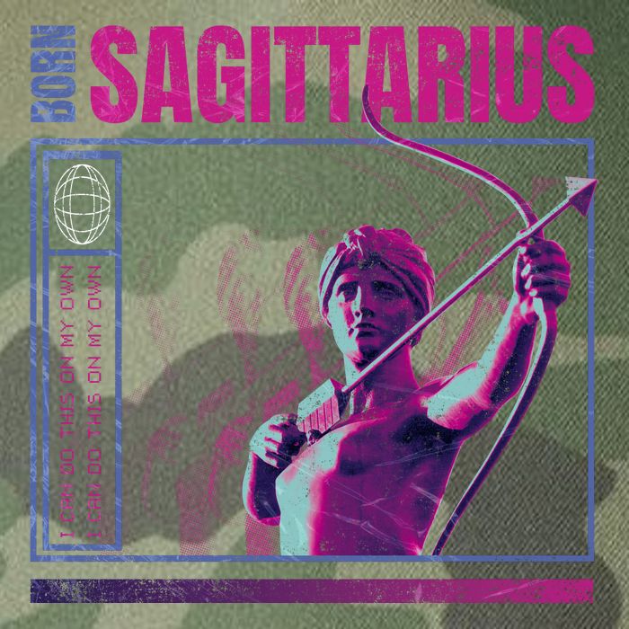 Born Sagittarius Legacy Tie Dye Trucker Hat
