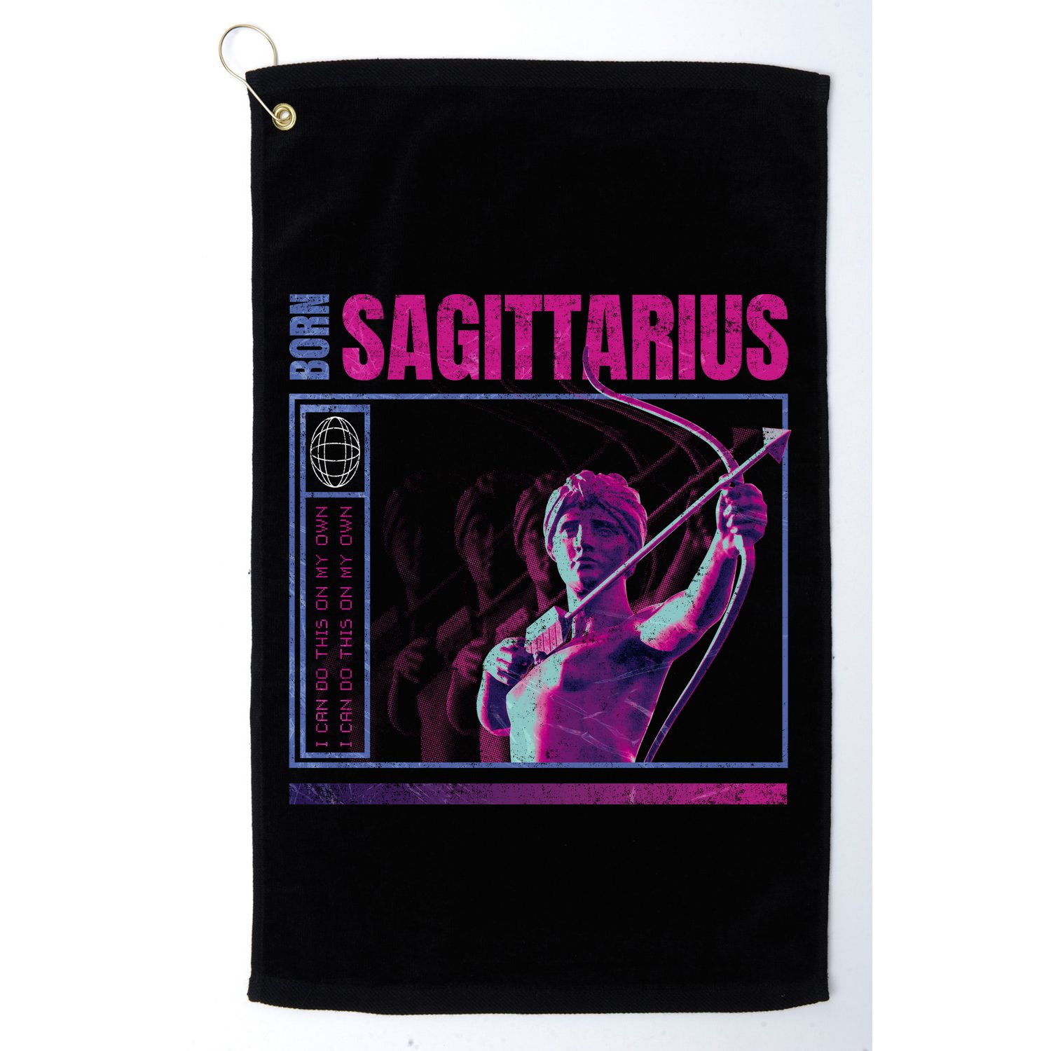 Born Sagittarius Golf Towel