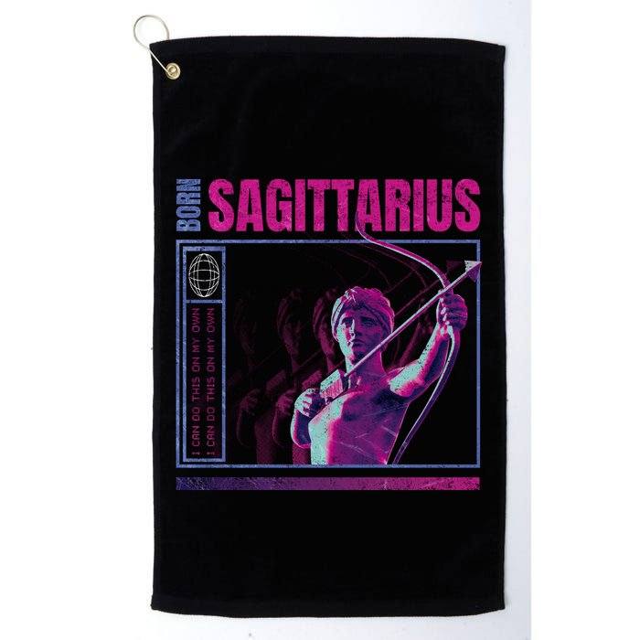 Born Sagittarius Golf Towel