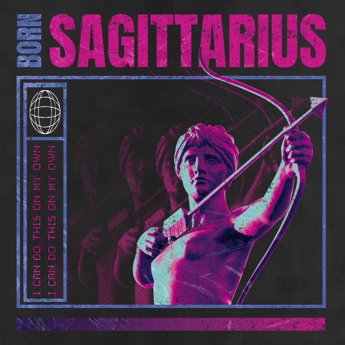 Born Sagittarius Golf Towel