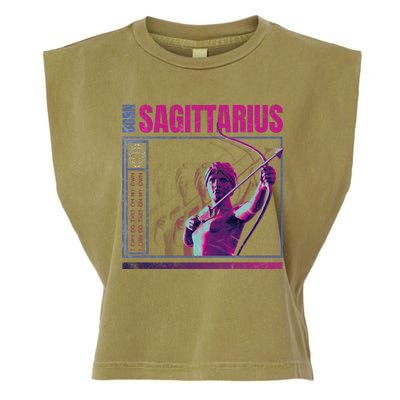 Born Sagittarius Garment-Dyed Women's Muscle Tee