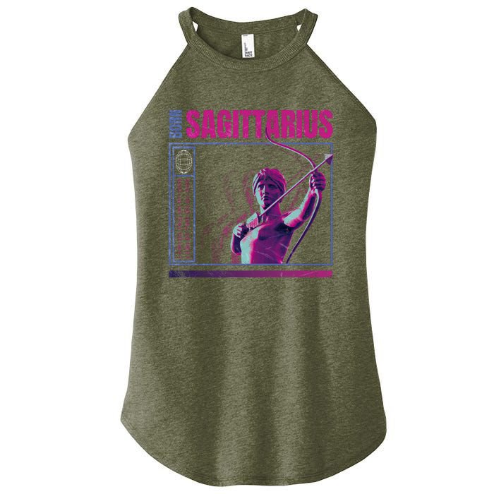 Born Sagittarius Women's Perfect Tri Rocker Tank