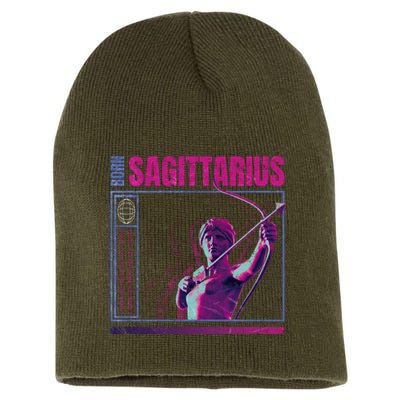 Born Sagittarius Short Acrylic Beanie