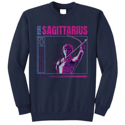 Born Sagittarius Tall Sweatshirt