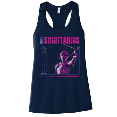 Born Sagittarius Women's Racerback Tank