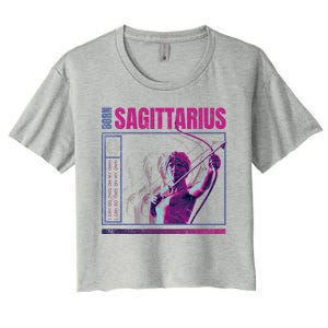 Born Sagittarius Women's Crop Top Tee