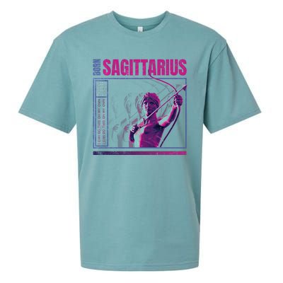 Born Sagittarius Sueded Cloud Jersey T-Shirt