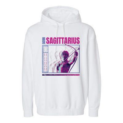 Born Sagittarius Garment-Dyed Fleece Hoodie