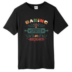 Baking Spirits Bright Holiday Christmas Cookie Baking Cute Gift Tall Fusion ChromaSoft Performance T-Shirt