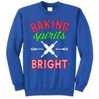 Baking Spirits Bright Funny Gift Funny Bakers Christmas Gift Sweatshirt