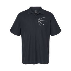 Basketball Silhouette Bball Player Coach Sports Baller Gift Softstyle Adult Sport Polo