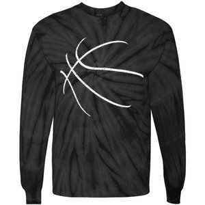 Basketball Silhouette Bball Player Coach Sports Baller Gift Tie-Dye Long Sleeve Shirt