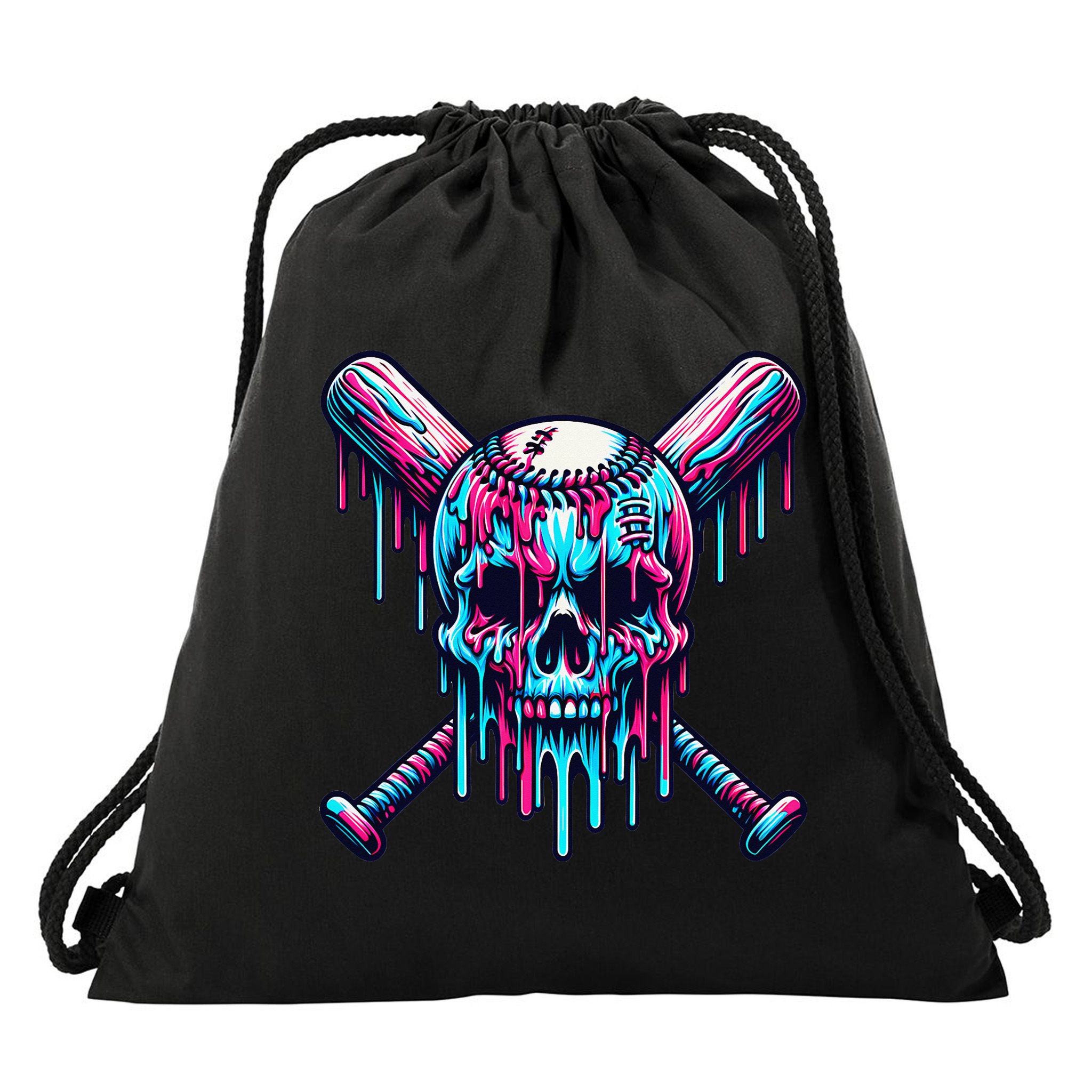 Baseball Skull  Baseball  Baseball Ice Cream  Gift Drawstring Bag