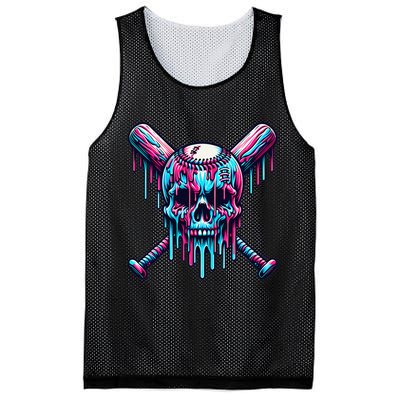 Baseball Skull  Baseball  Baseball Ice Cream  Gift Mesh Reversible Basketball Jersey Tank