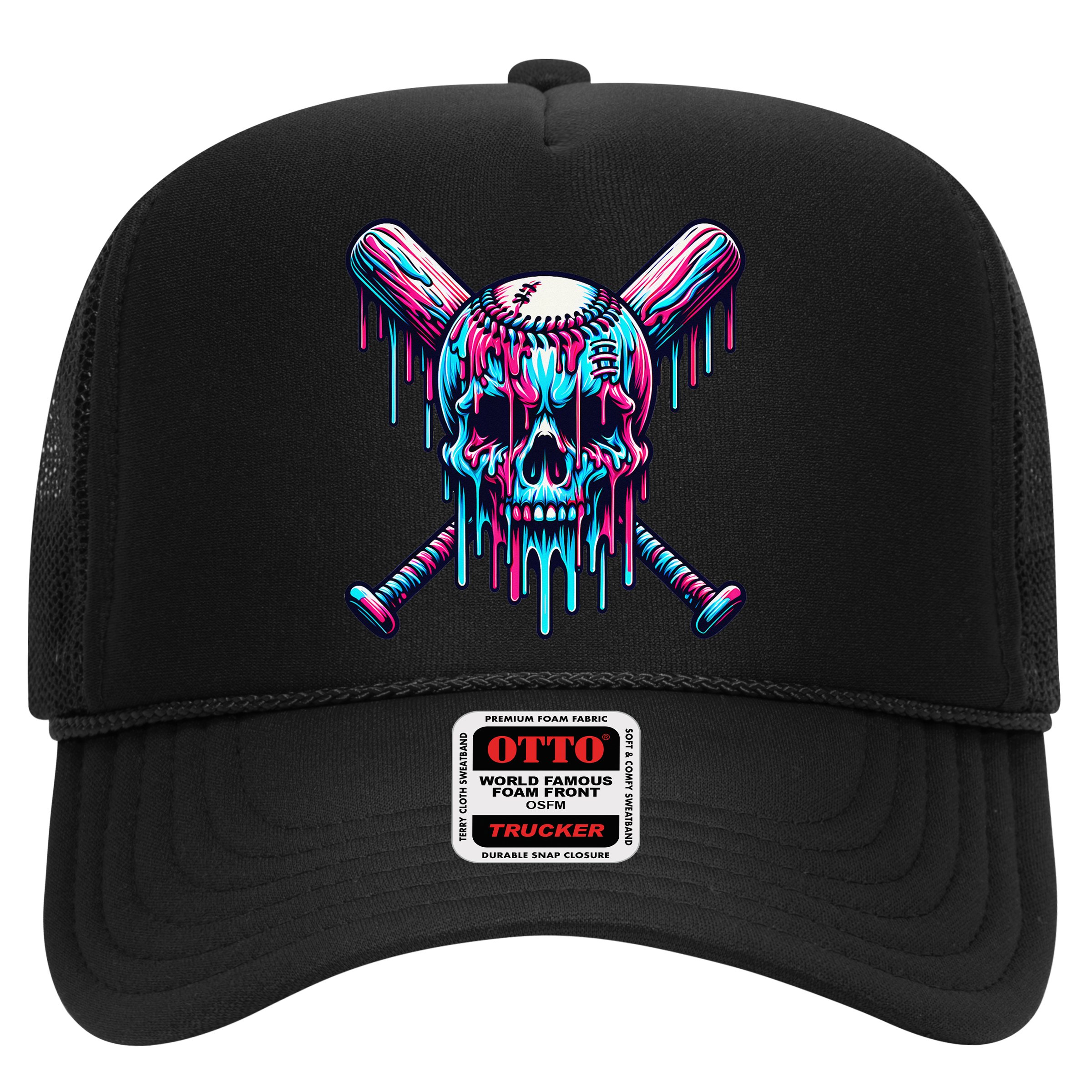 Baseball Skull  Baseball  Baseball Ice Cream  Gift Hat