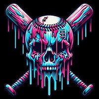Baseball Skull  Baseball  Baseball Ice Cream  Gift Toddler Hoodie