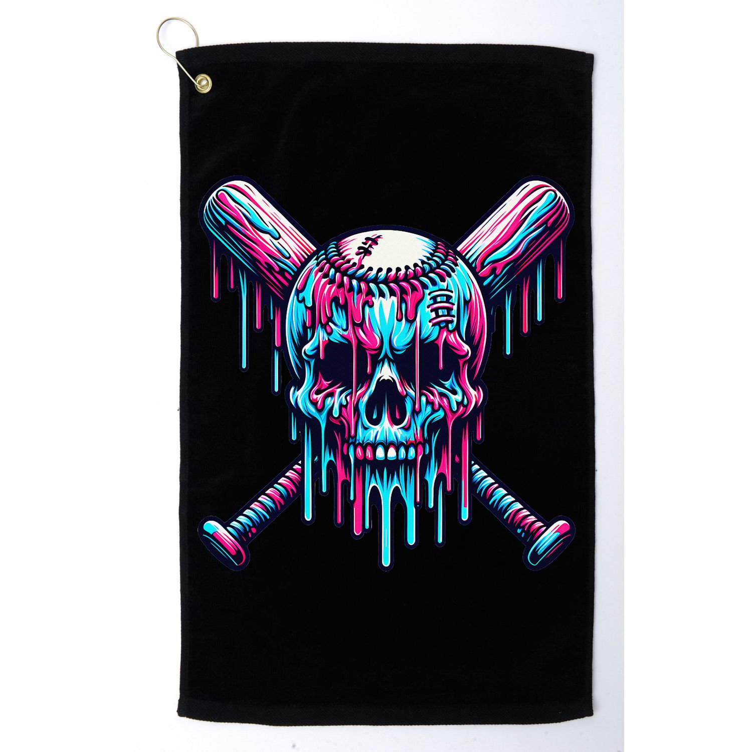 Baseball Skull  Baseball  Baseball Ice Cream  Gift Golf Towel