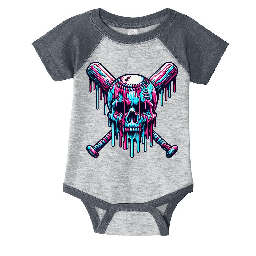 Baseball Skull  Baseball  Baseball Ice Cream  Gift Infant Baby Jersey Bodysuit