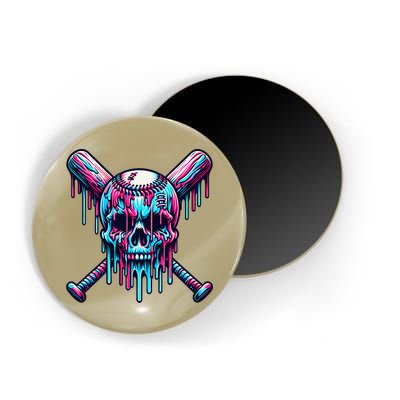 Baseball Skull  Baseball  Baseball Ice Cream  Gift Magnet