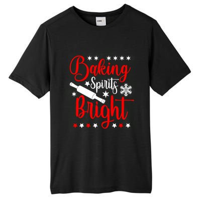 Baking Spirits Brighfunny Gift For Funny Baker Christmas Gift Tall Fusion ChromaSoft Performance T-Shirt