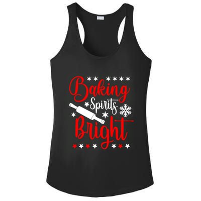 Baking Spirits Brighfunny Gift For Funny Baker Christmas Gift Ladies PosiCharge Competitor Racerback Tank