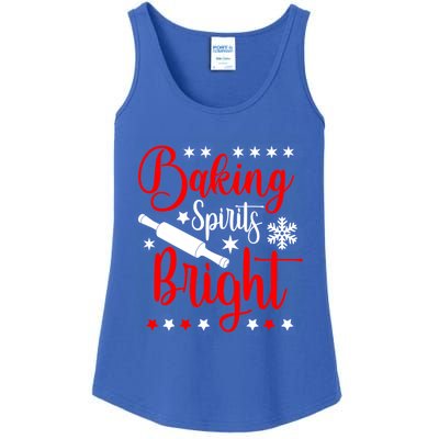 Baking Spirits Brighfunny Gift For Funny Baker Christmas Gift Ladies Essential Tank