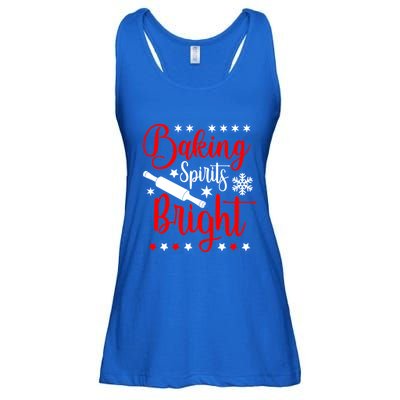 Baking Spirits Brighfunny Gift For Funny Baker Christmas Gift Ladies Essential Flowy Tank