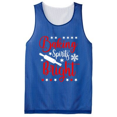 Baking Spirits Brighfunny Gift For Funny Baker Christmas Gift Mesh Reversible Basketball Jersey Tank