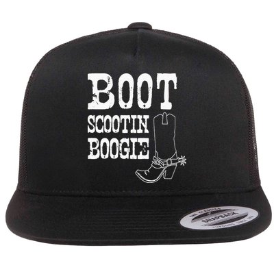 Boot Scoot Boogie Flat Bill Trucker Hat