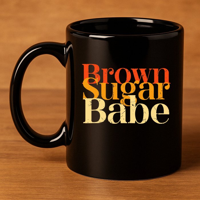 Brown Sugar Babe 11oz C Handle Ceramic Mug