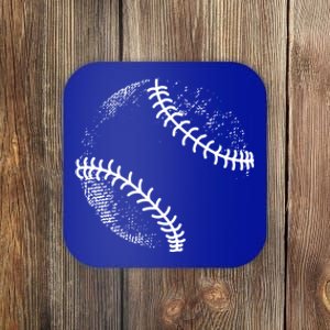 Baseball Silhouette Baseball Ball Gift Coaster