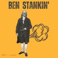 Ben Stankin’ Benjamin Franklin Farting Funny Guy Silly Man Pom Pom 12in Knit Beanie